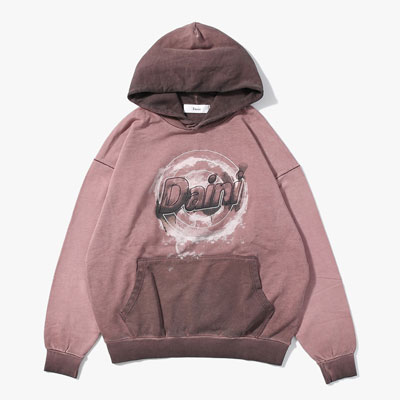 LOGO HOOD SWEAT -RED-