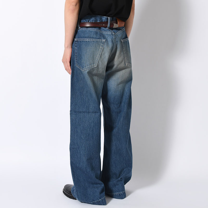 FADED DENIM PANTS -INDIGO-