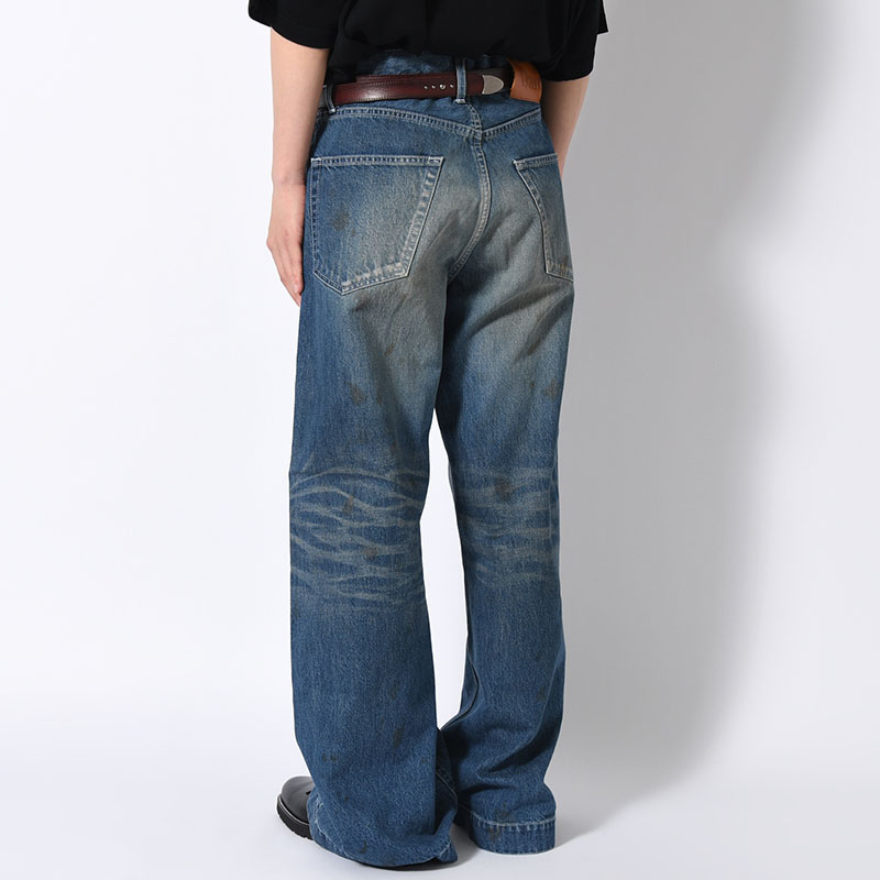 AGE FADED DENIM PANTS -INDIGO-