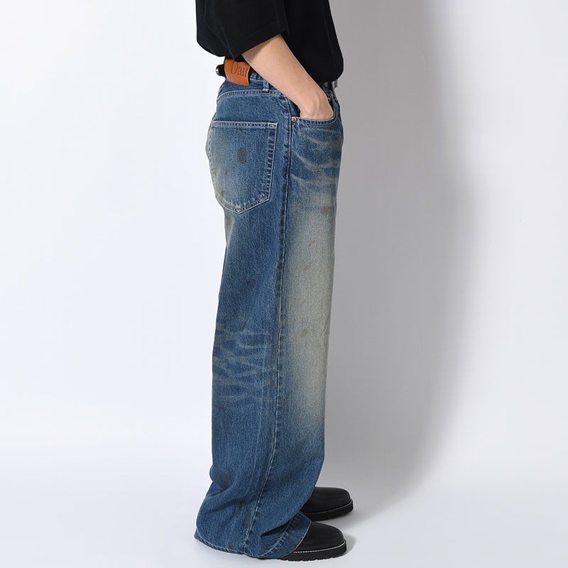 AGE FADED DENIM PANTS -INDIGO-