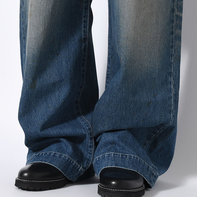 AGE FADED DENIM PANTS -INDIGO-