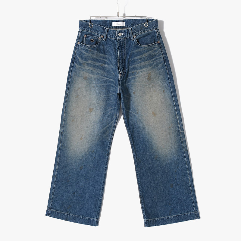 AGE FADED DENIM PANTS -INDIGO-