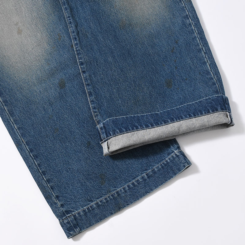 AGE FADED DENIM PANTS -INDIGO-