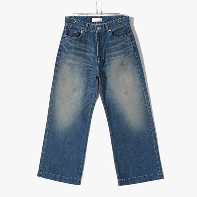 AGE FADED DENIM PANTS -INDIGO-