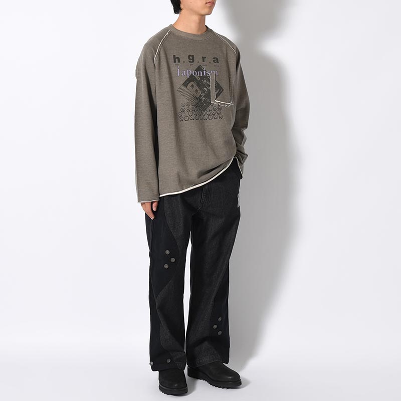 SWEAT RAGLAN L/S TEE -2.COLOR-