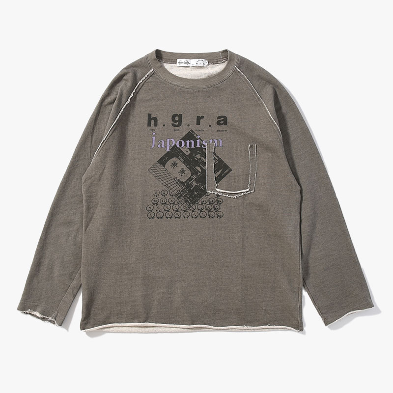 SWEAT RAGLAN L/S TEE -2.COLOR-(KHAKI)