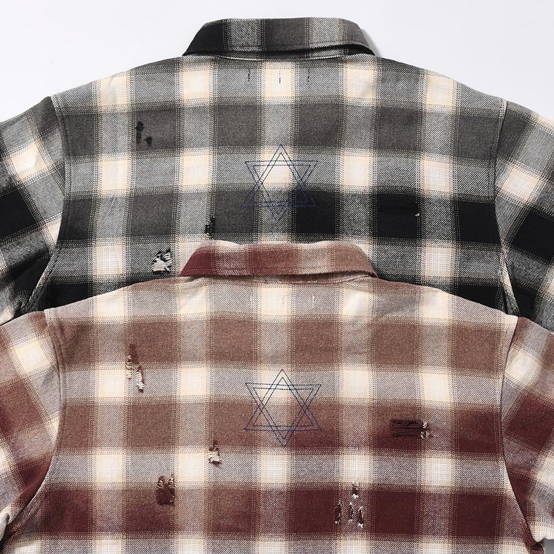 DESTROY CHECK SHIRT -2.COLOR-