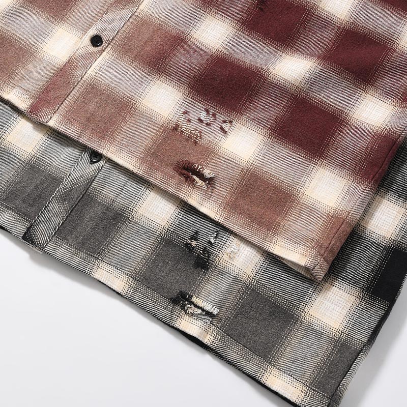 DESTROY CHECK SHIRT -2.COLOR-