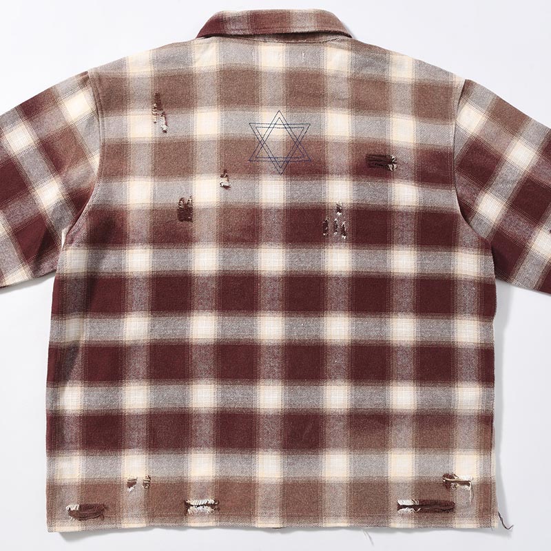 DESTROY CHECK SHIRT -2.COLOR-