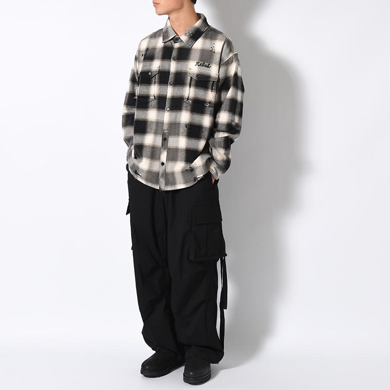 DESTROY CHECK SHIRT -2.COLOR-