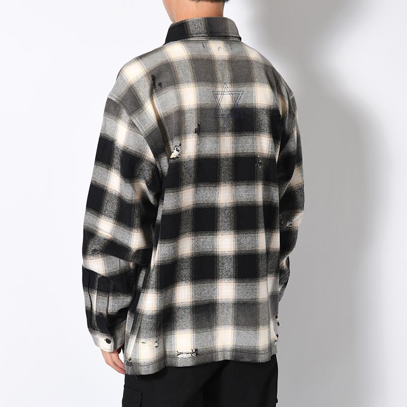 DESTROY CHECK SHIRT -2.COLOR-