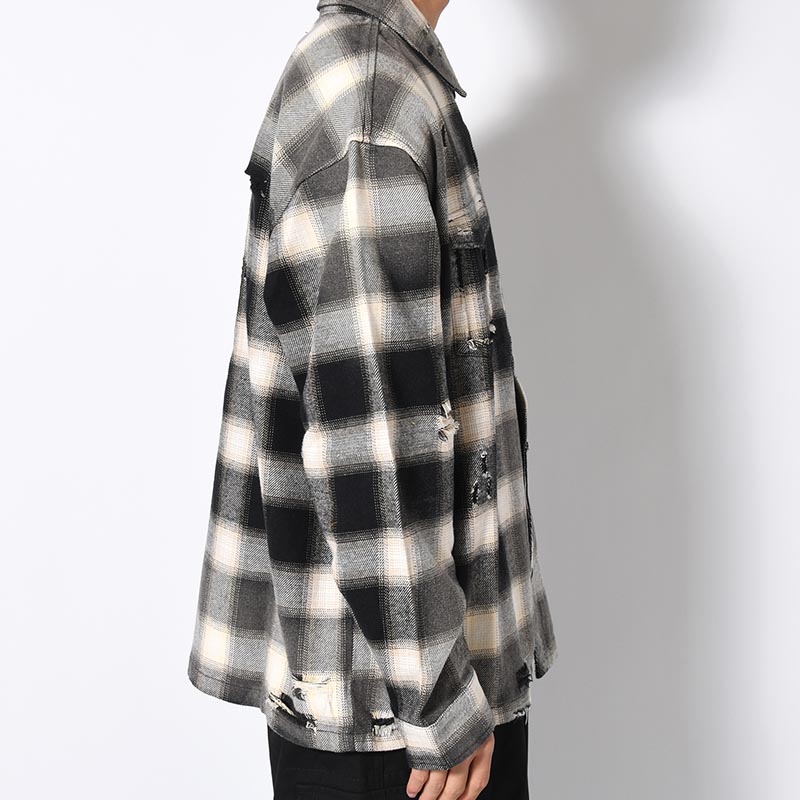 DESTROY CHECK SHIRT -2.COLOR-