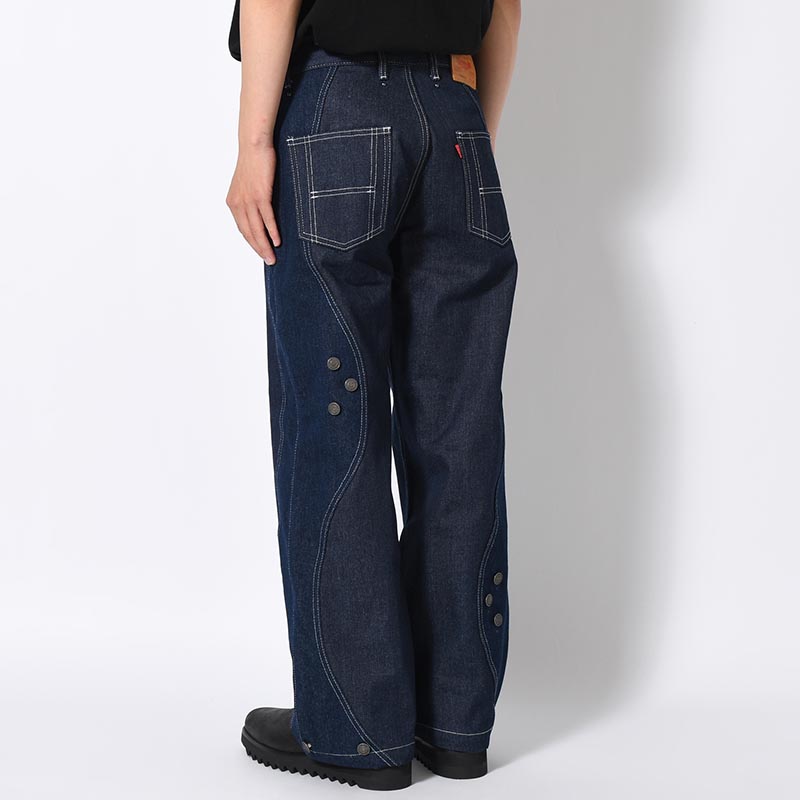 CURVE SWITCHING DENIM PANTS -3.COLOR-