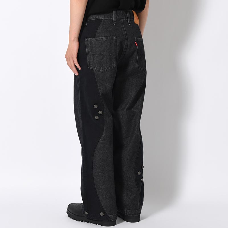 CURVE SWITCHING DENIM PANTS -3.COLOR-