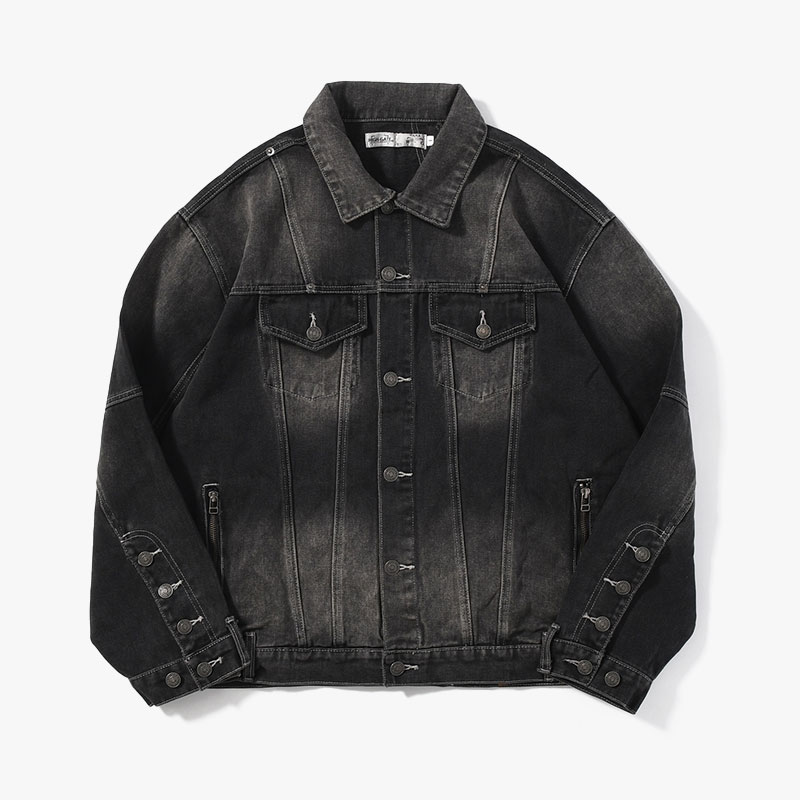 REBUILDING DENIM JACKET -3.COLOR-(BLACK)