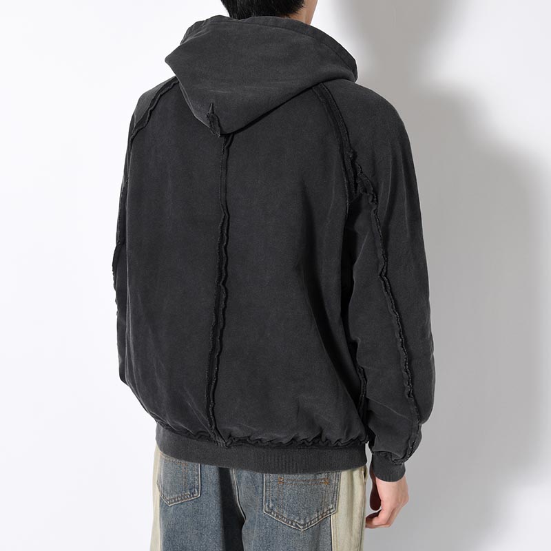 FADE OVERLAP PRINT HOODIE -3.COLOR-