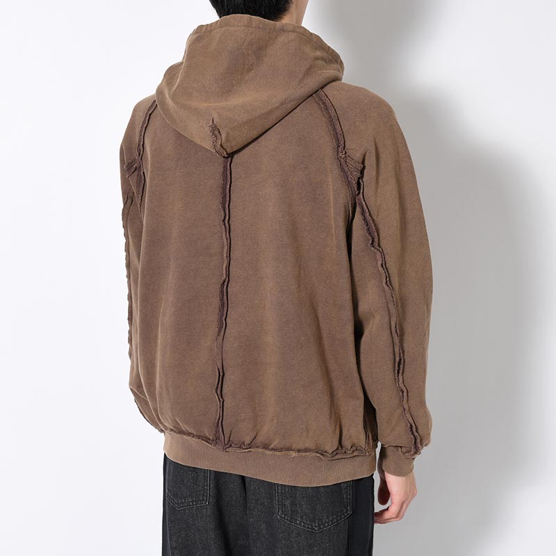 FADE OVERLAP PRINT HOODIE -3.COLOR-