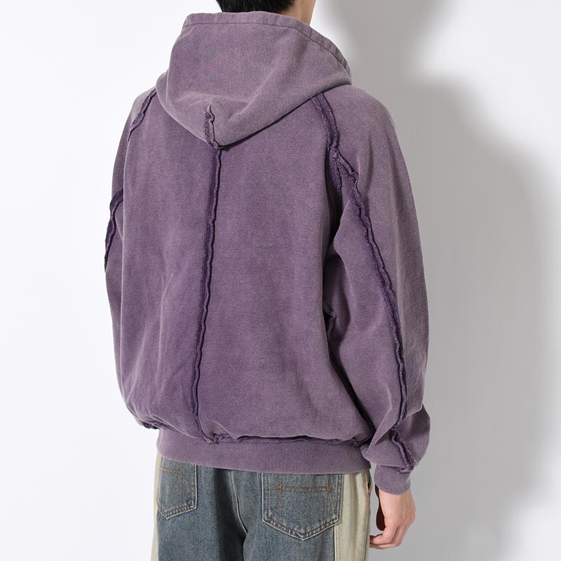 FADE OVERLAP PRINT HOODIE -3.COLOR-