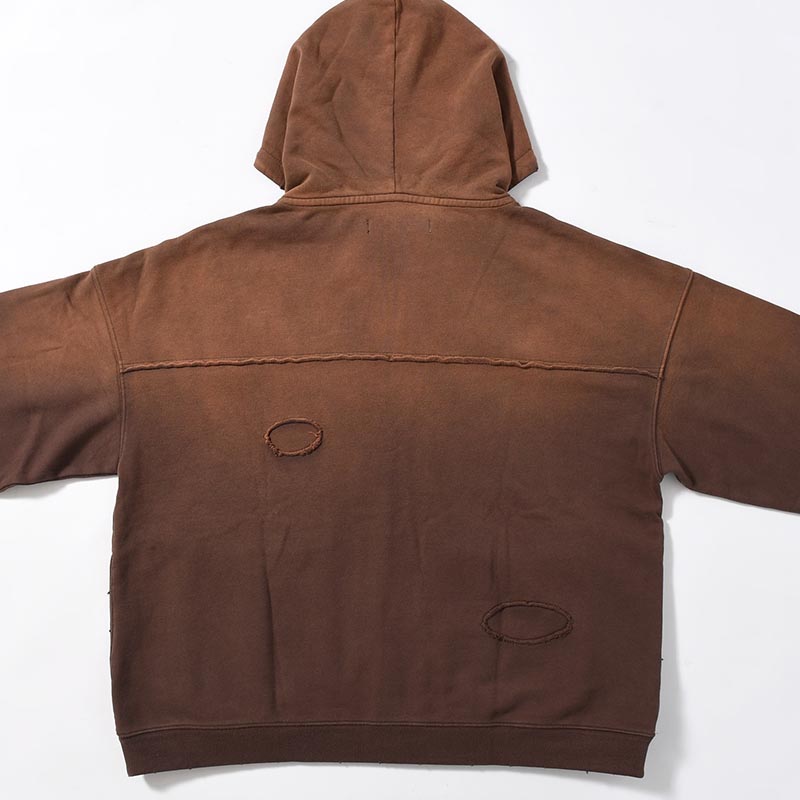 FADE DAMAGE ZIP HOODIE -3.COLOR-