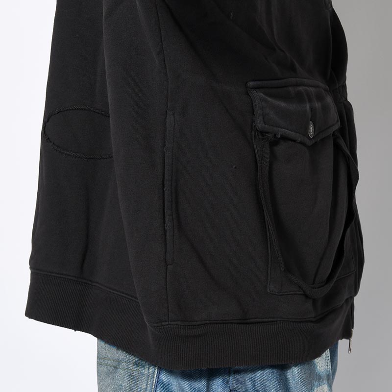 FADE DAMAGE ZIP HOODIE -3.COLOR-