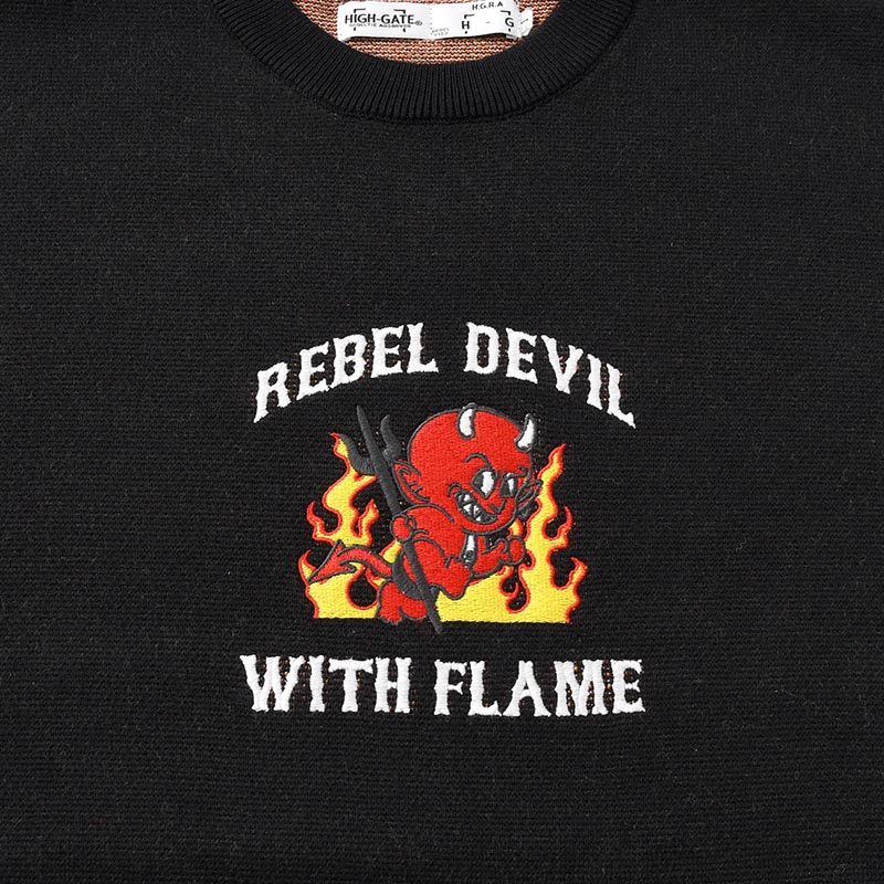 RETRO DEVIL CREW KNIT -3.COLOR-