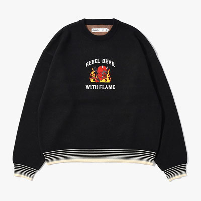 RETRO DEVIL CREW KNIT -3.COLOR-