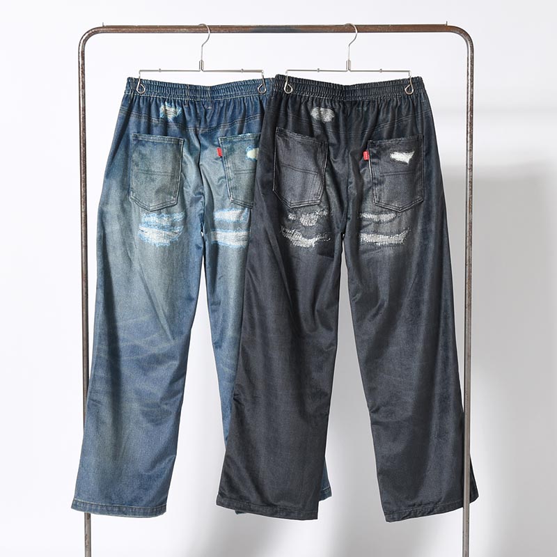 TROMPE L'OEIL DENIM PANTS -2.COLOR-