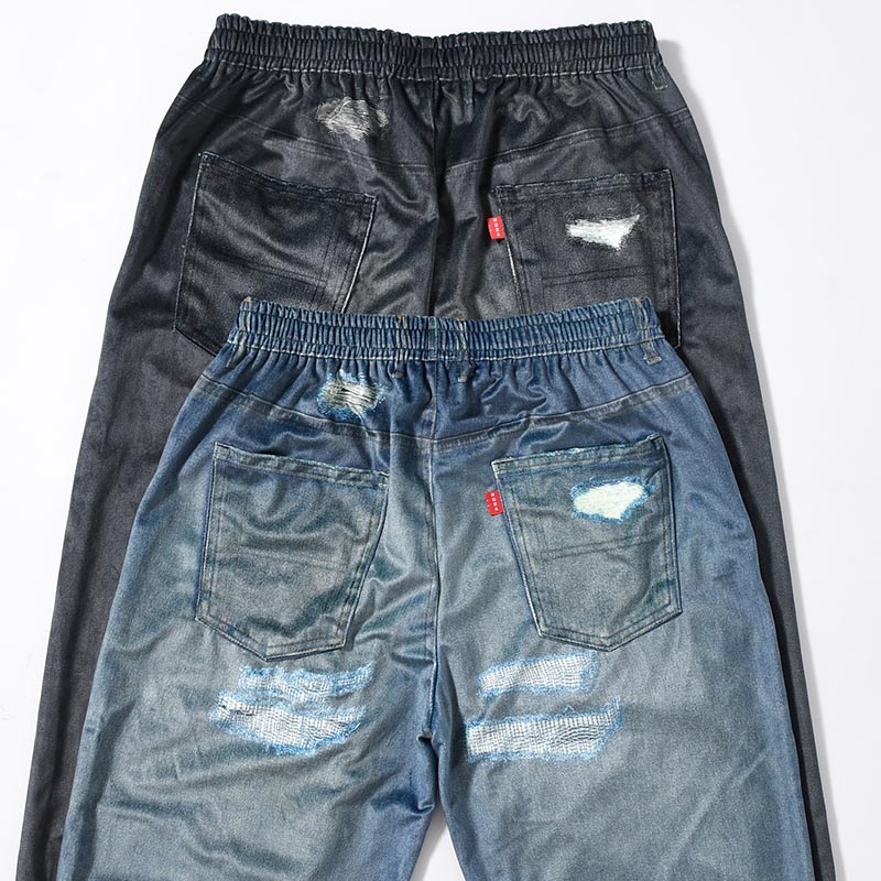 TROMPE L'OEIL DENIM PANTS -2.COLOR-