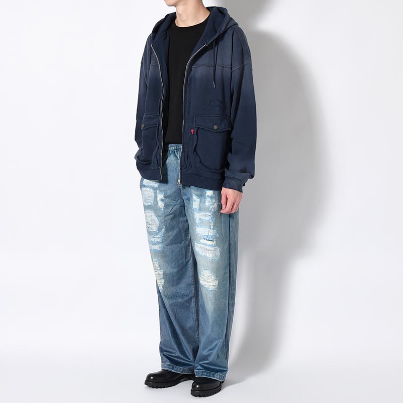 TROMPE L'OEIL DENIM PANTS -2.COLOR-