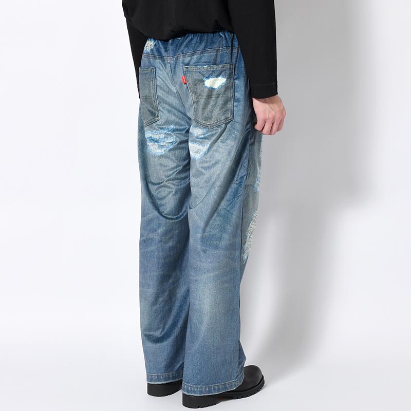 TROMPE L'OEIL DENIM PANTS -2.COLOR-