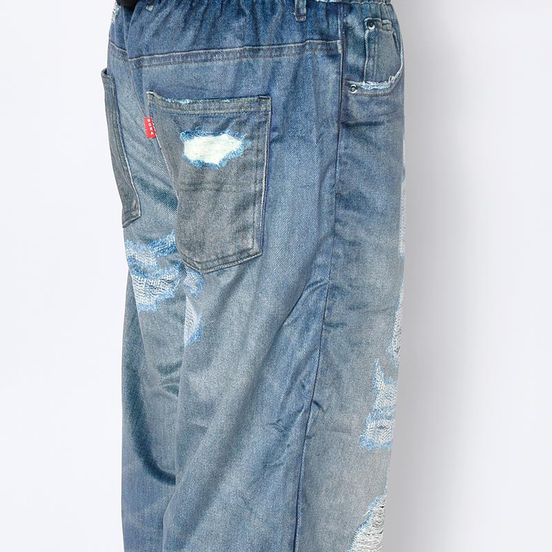 TROMPE L'OEIL DENIM PANTS -2.COLOR-