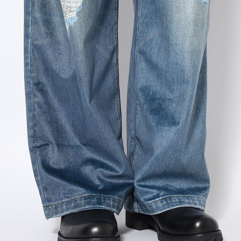 TROMPE L'OEIL DENIM PANTS -2.COLOR-