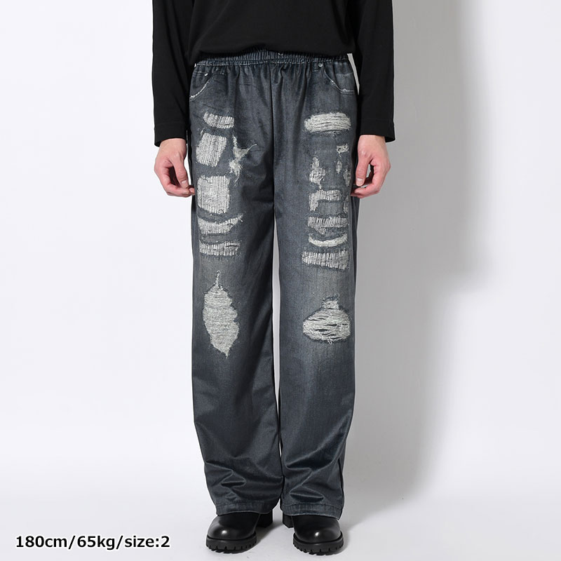 TROMPE L'OEIL DENIM PANTS -2.COLOR-