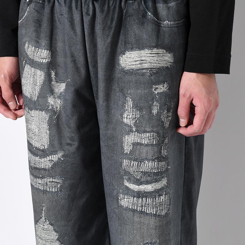 TROMPE L'OEIL DENIM PANTS -2.COLOR-