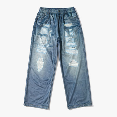 TROMPE L'OEIL DENIM PANTS -2.COLOR-