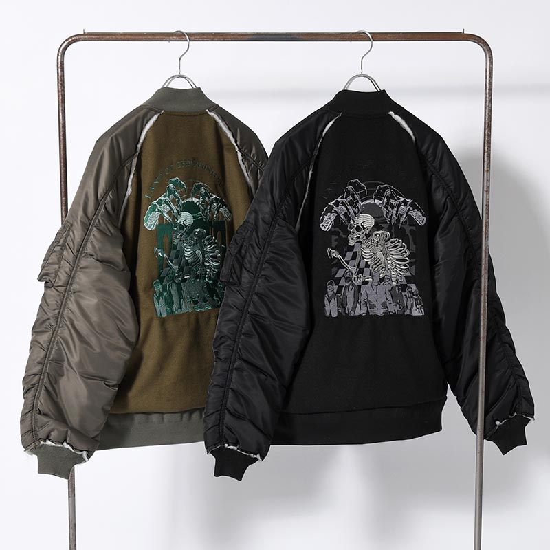 MILITARY DOCKING BOMBER JACKET -2.COLOR-