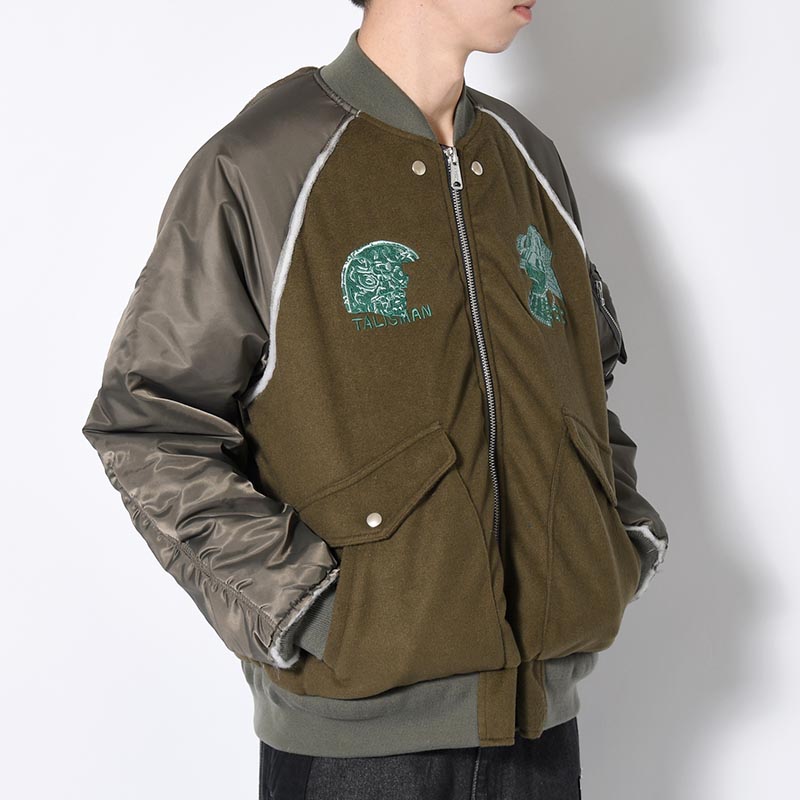 MILITARY DOCKING BOMBER JACKET -2.COLOR-