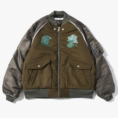 MILITARY DOCKING BOMBER JACKET -2.COLOR-