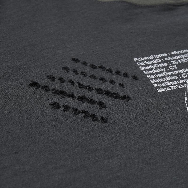 DAMAGE SWEAT TEE (NEW COLOR) -2.COLOR-