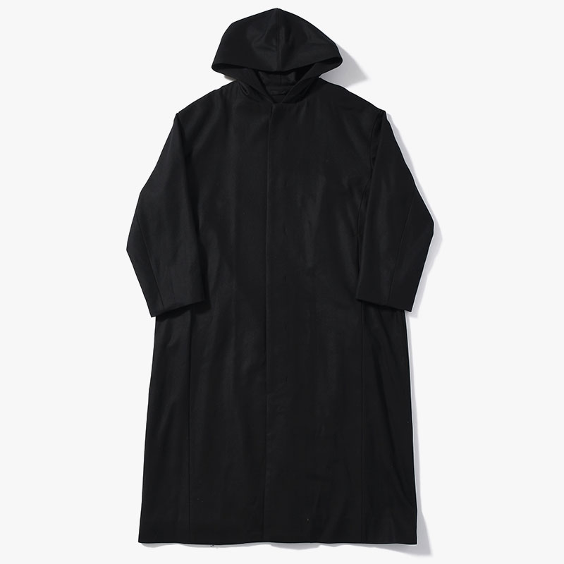 BEXTREME OVER HOODED COAT -BLACK-