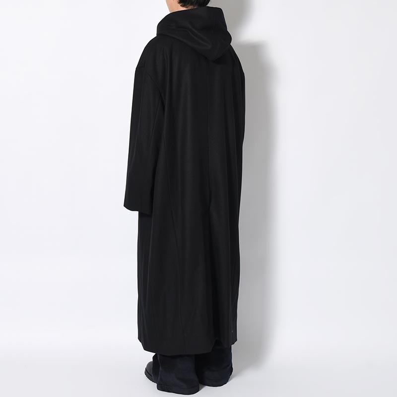 BEXTREME OVER HOODED COAT -BLACK-