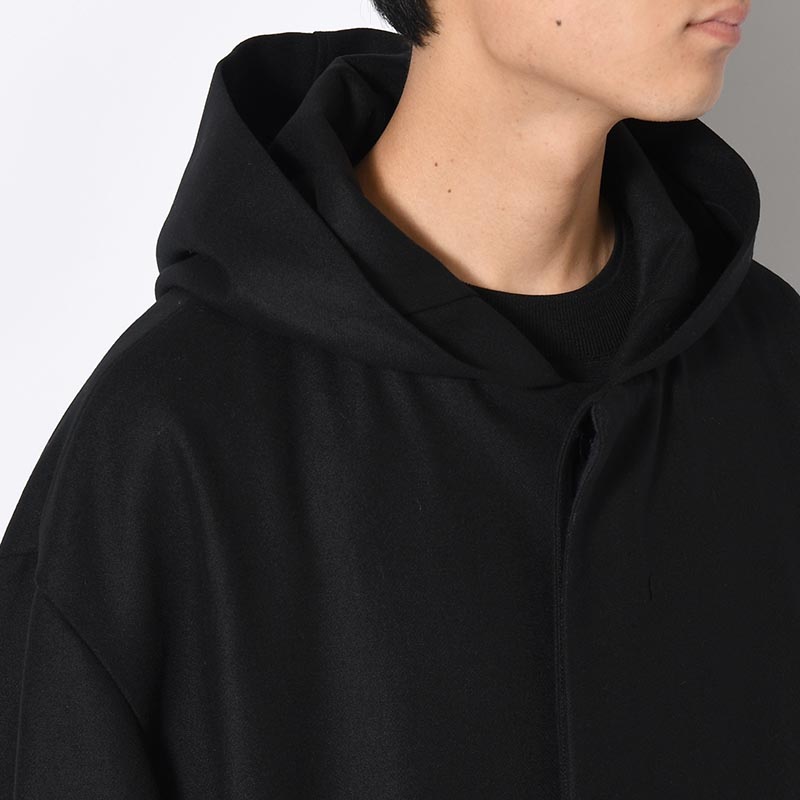 BEXTREME OVER HOODED COAT -BLACK-