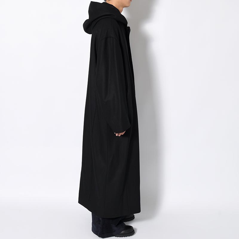 BEXTREME OVER HOODED COAT -BLACK-