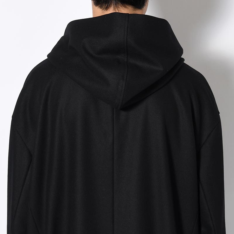 BEXTREME OVER HOODED COAT -BLACK-