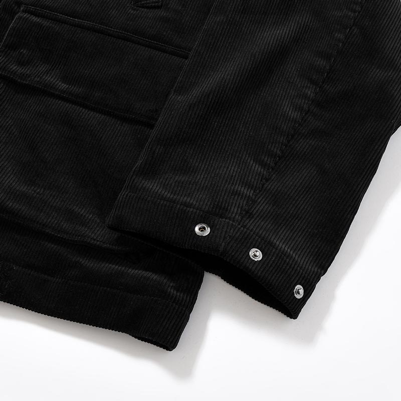 BOA COLLAR CORDUROY JACKET -BLACK-