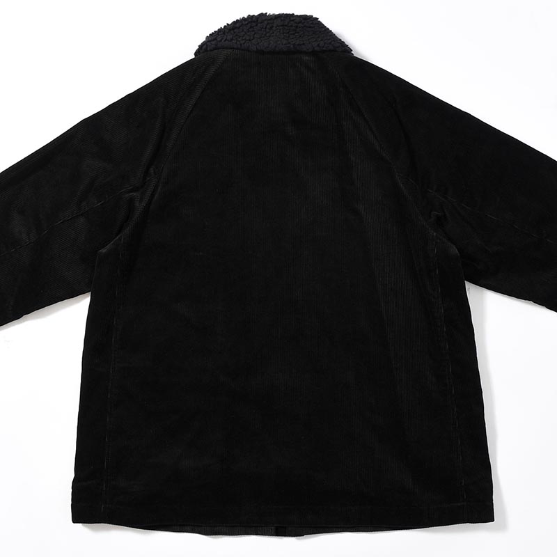 BOA COLLAR CORDUROY JACKET -BLACK-