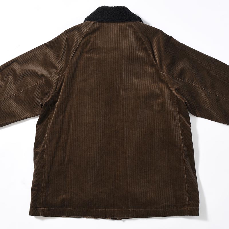 BOA COLLAR CORDUROY JACKET -OLIVE-