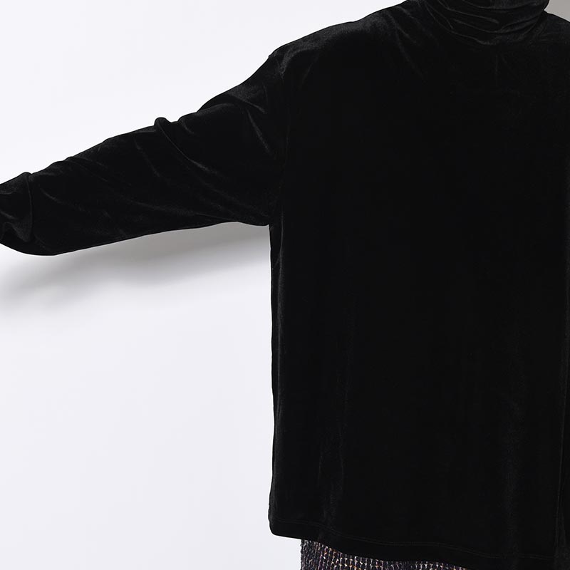 VELOUR TURTLE -BLACK-