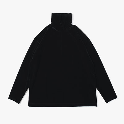 VELOUR TURTLE -BLACK-