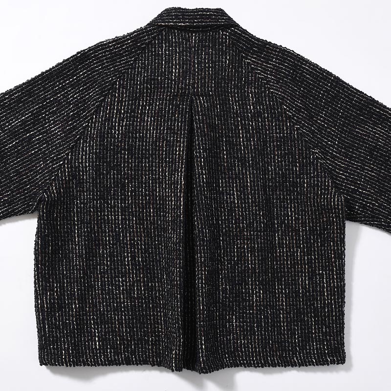 LOOP TWEED SHORT JACKET -BLACK-